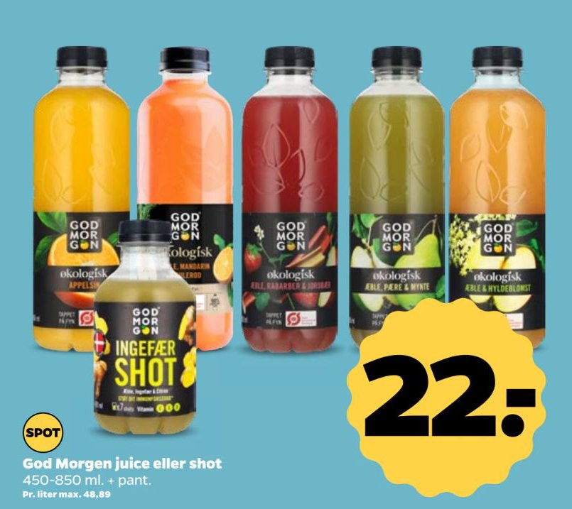 God Morgen juice eller shot – Netto