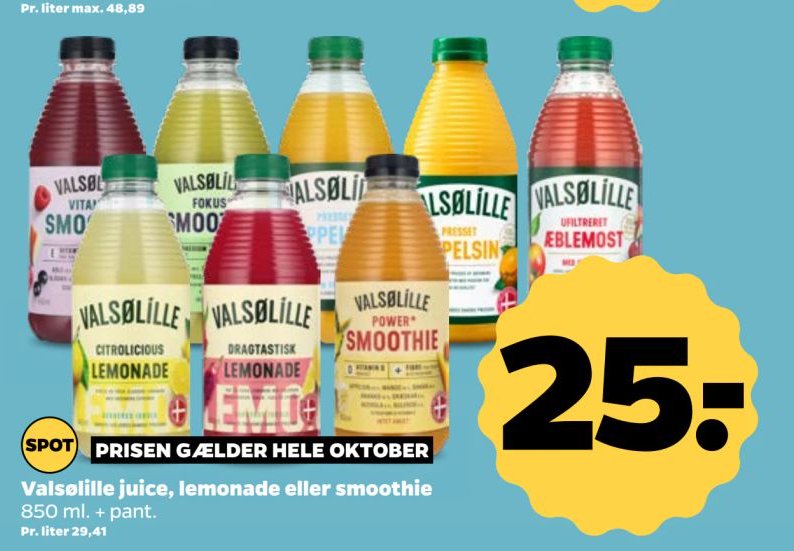 Valsølille juice, lemonade eller smoothie – Netto
