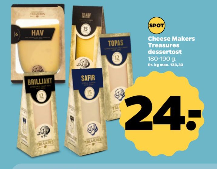 Cheese Makers Treasures dessertost – Netto