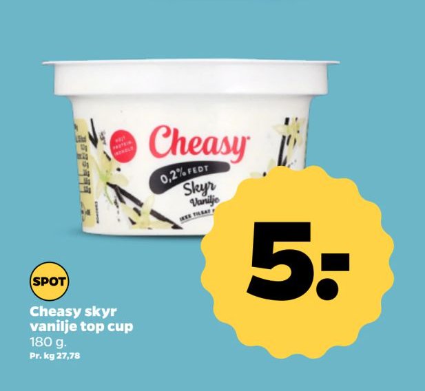Cheasy skyr vanilje top cup – Netto