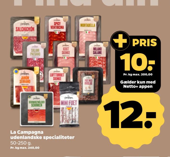 La Campagna udenlandske specialiteter – Netto