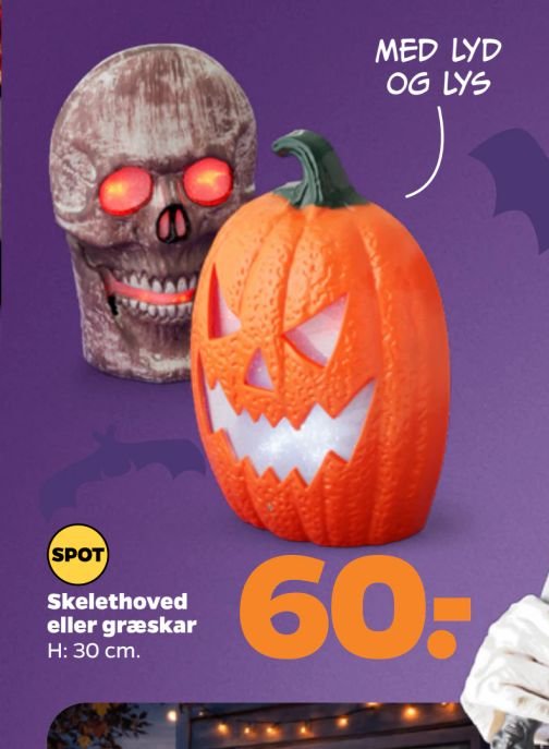 Skelethoved eller græskar – Netto