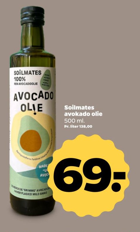 Soilmates avokado olie – Netto