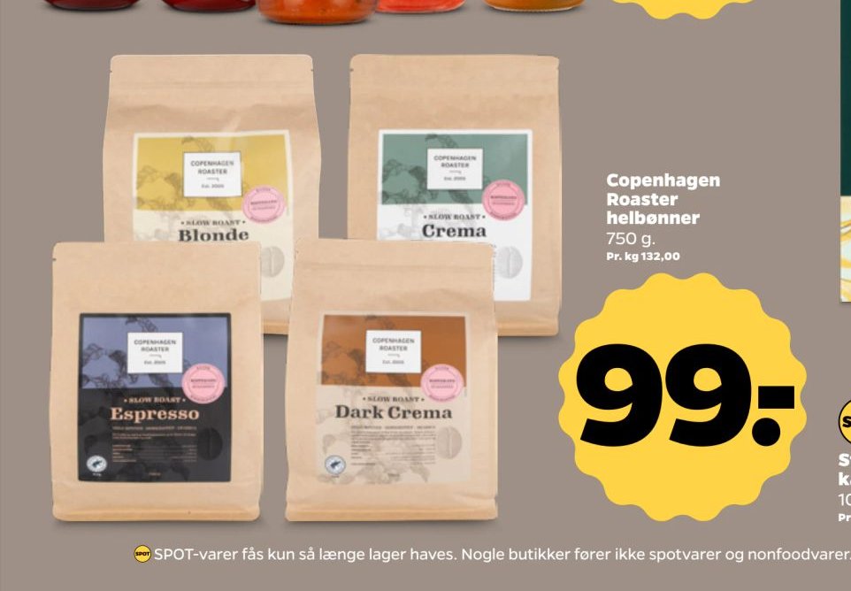 Copenhagen Roaster helbønner – Netto