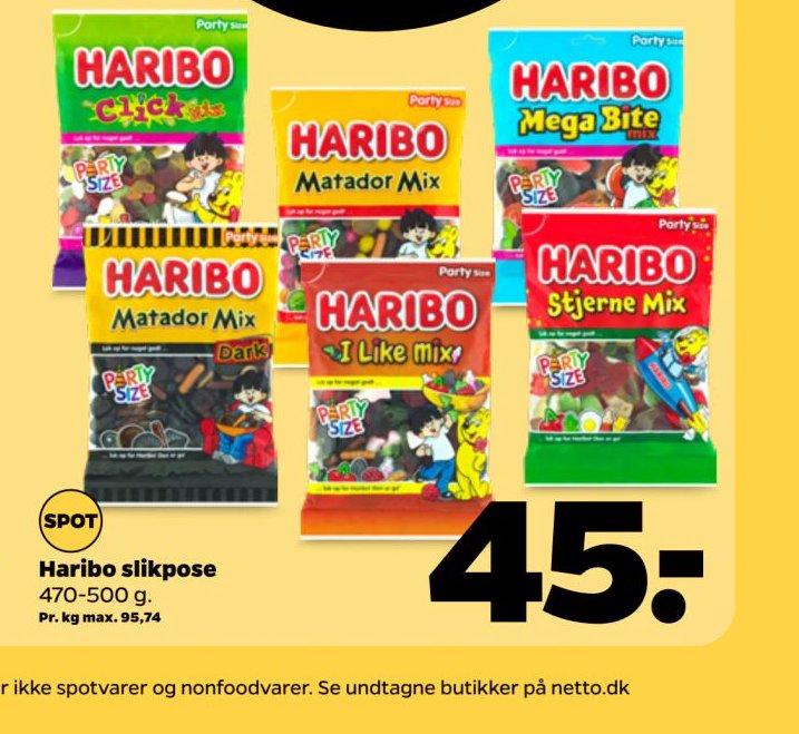 Haribo slikpose – Netto