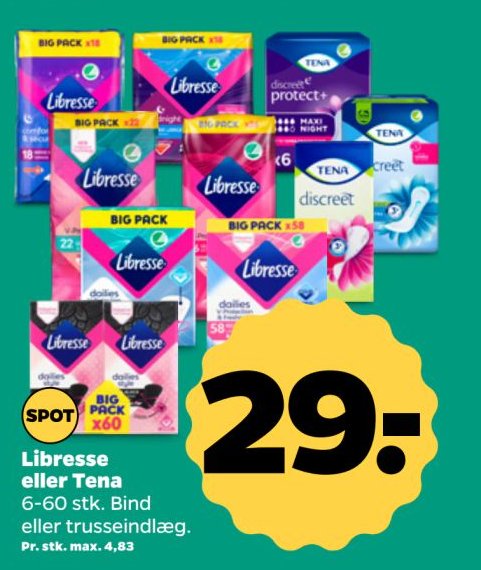 Libresse eller Tena – Netto