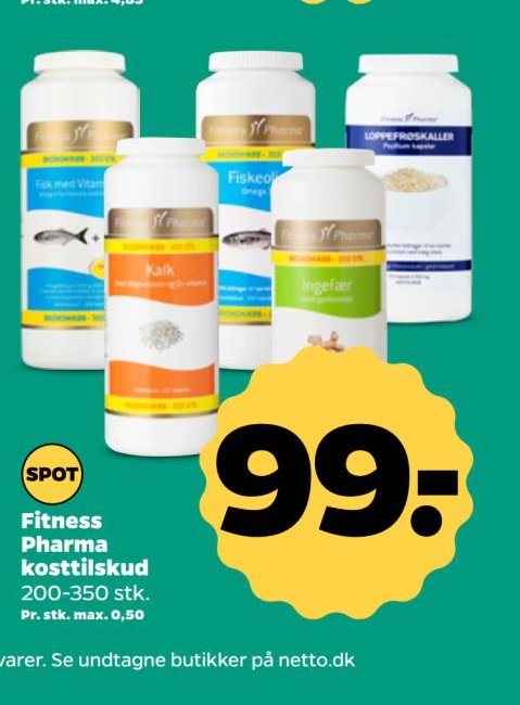 Fitness Pharma kosttilskud – Netto
