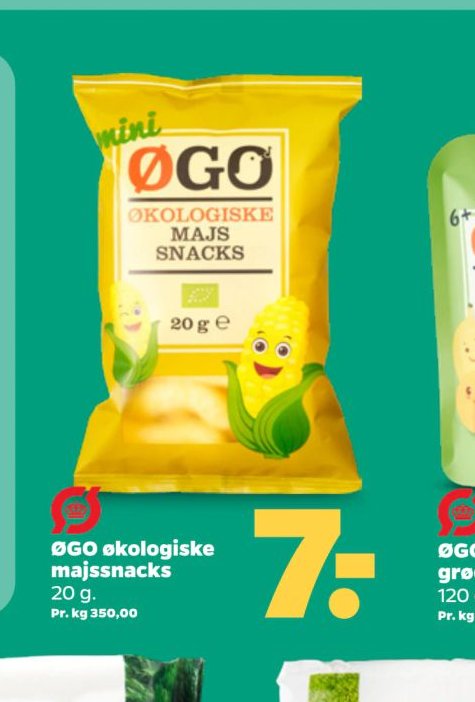 ØGO økologiske majssnacks – Netto