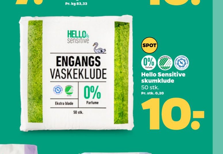 Hello Sensitive skumklude – Netto