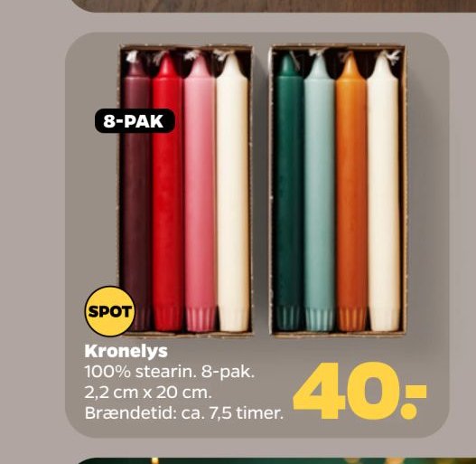 Kronelys – Netto