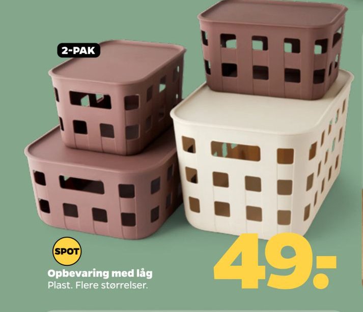 Opbevaring med låg – Netto