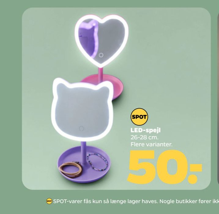 LED-spejl – Netto