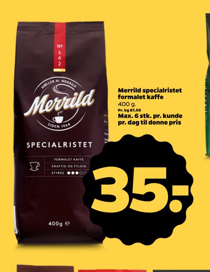 Merrild specialristet formalet kaffe – Netto