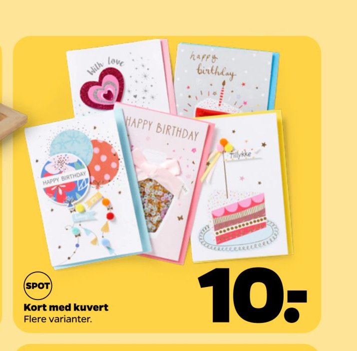 Kort med kuvert – Netto