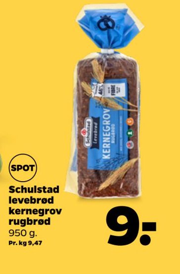 Schulstad levebrød kernegrov rugbrød – Netto