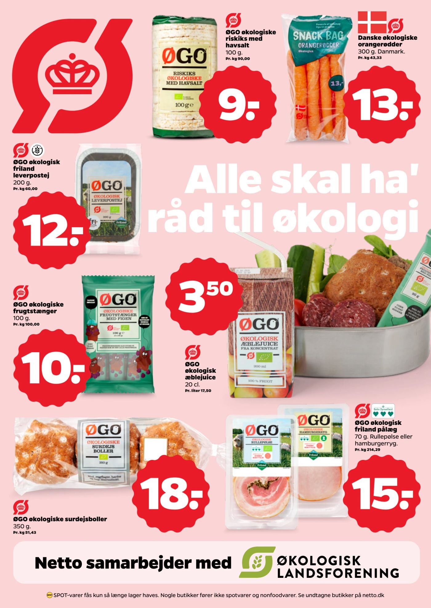 Danske økologiske orangerødder – Netto