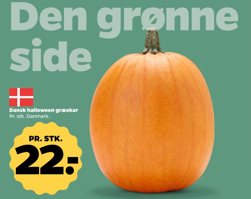 Dansk halloween græskar – Netto