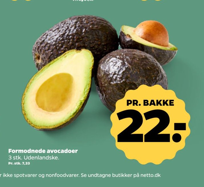Formodnede avocadoer – Netto
