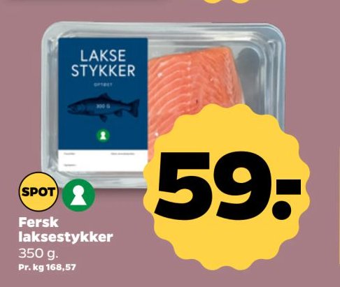 Fersk laksestykker – Netto