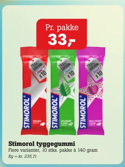 Stimorol tyggegummi – Pøtzsch
