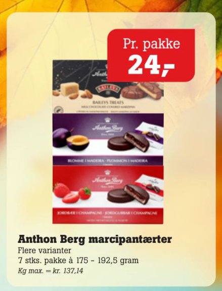 Anthon Berg marcipantærter – Pøtzsch