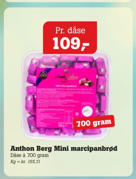 Anthon Berg Mini marcipanbrød – Pøtzsch
