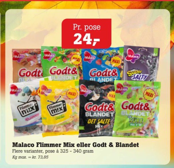 Malaco Flimmer Mix eller Godt & Blandet – Pøtzsch