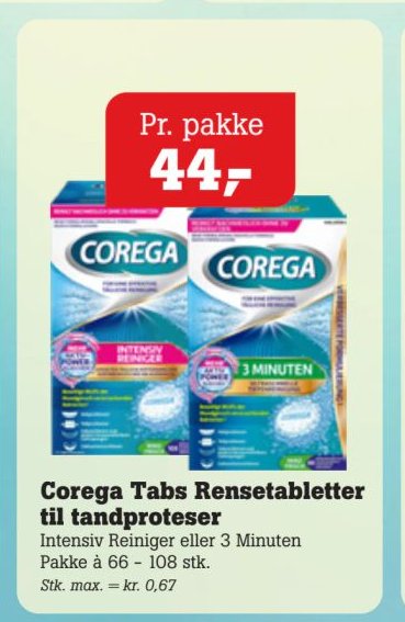 Corega Tabs Rensetabletter til tandproteser – Pøtzsch