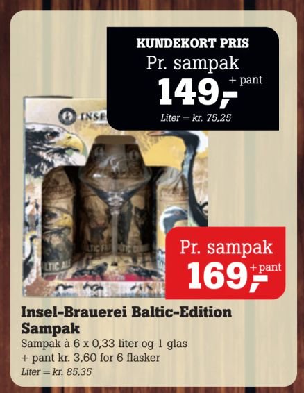Insel-Brauerei Baltic-Edition Sampak – Pøtzsch