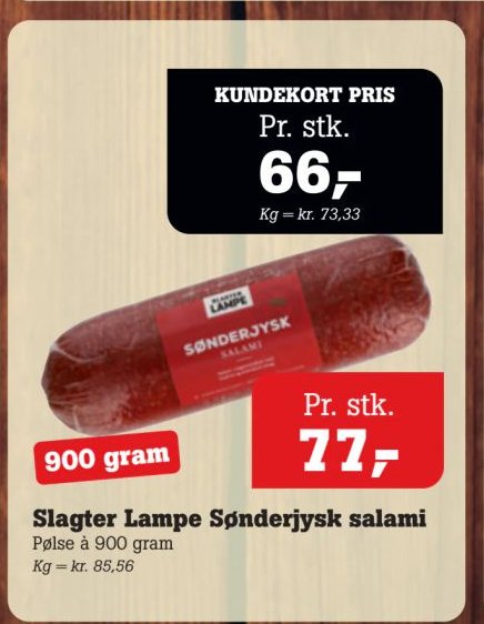 Slagter Lampe Sønderjysk salami – Pøtzsch