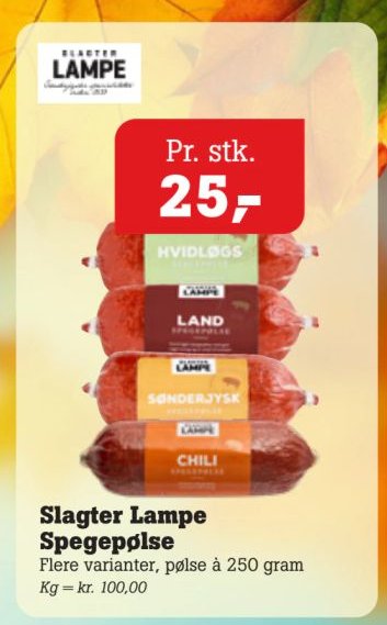 Slagter Lampe Spegepølse – Pøtzsch
