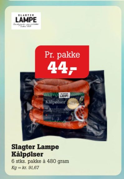 Slagter Lampe Kålpølser – Pøtzsch