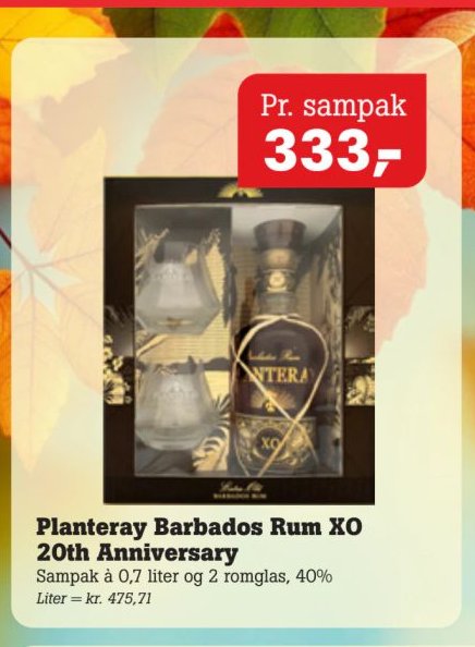 Planteray Barbados Rum XO 20th Anniversary – Pøtzsch