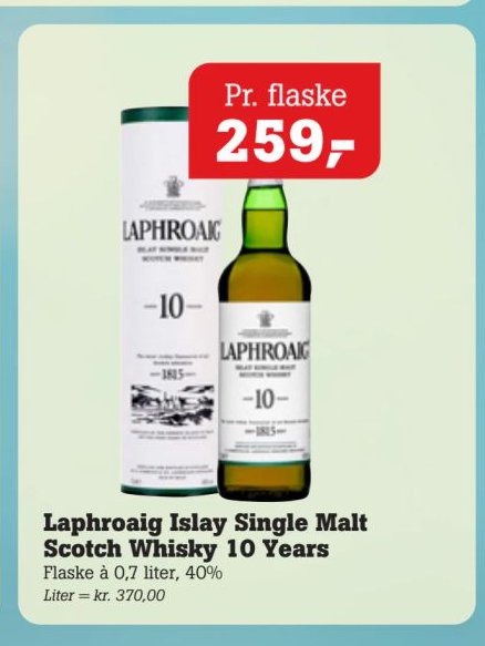 Laphroaig Islay Single Malt Scotch Whisky 10 Years – Pøtzsch
