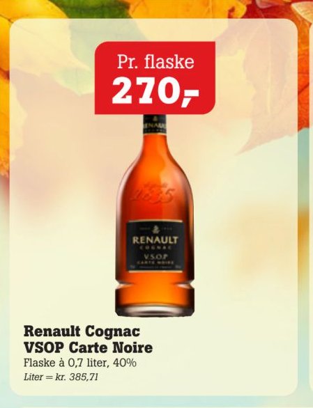 Renault Cognac VSOP Carte Noire – Pøtzsch