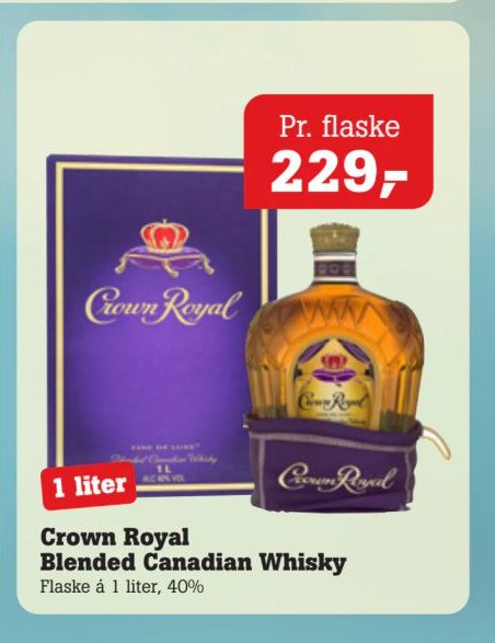 Crown Royal Blended Canadian Whisky – Pøtzsch
