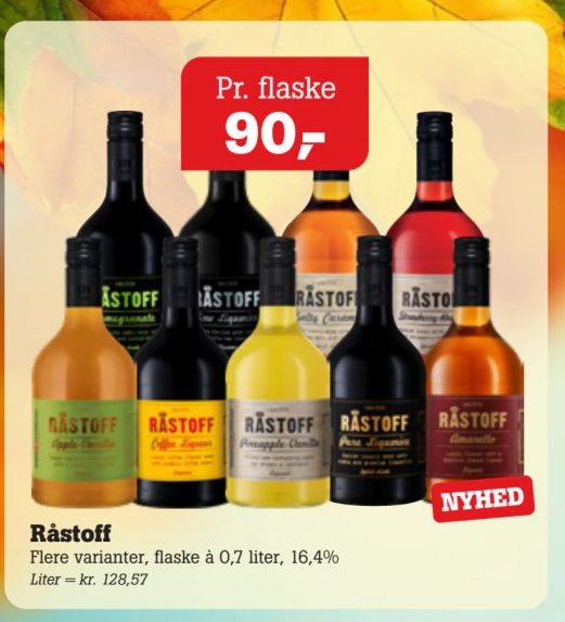 Råstoff Flere varianter, flaske à 0,7 liter, 16,4% – Pøtzsch