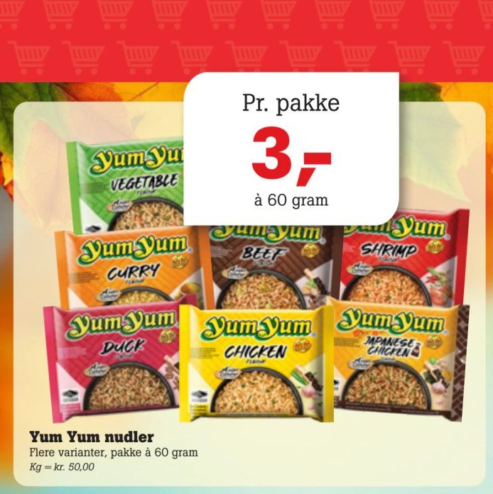 Yum Yum nudler – Pøtzsch