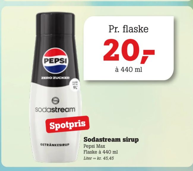 Sodastream sirup Pepsi Max Flaske à 440 ml – Pøtzsch