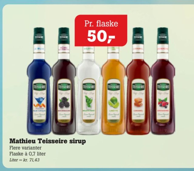 Mathieu Teisseire sirup – Pøtzsch
