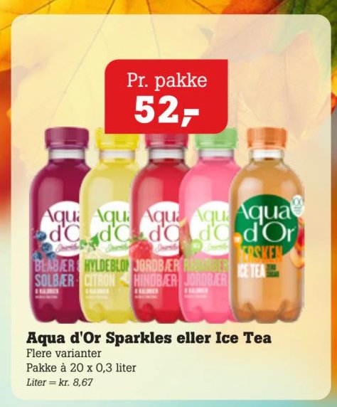 Aqua d'Or Sparkles eller Ice Tea – Pøtzsch