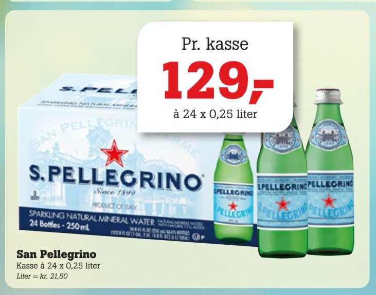 San Pellegrino Kasse à 24 x 0,25 liter – Pøtzsch