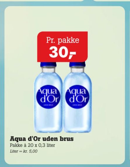 Aqua d'Or uden brus Pakke à 20 x 0,3 liter – Pøtzsch