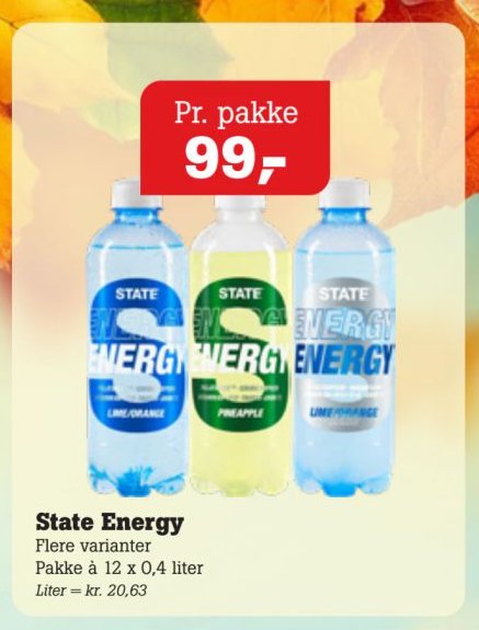 State Energy Flere varianter Pakke à 12 x 0,4 liter – Pøtzsch