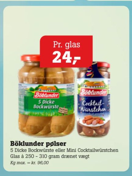 Böklunder pølser – Pøtzsch