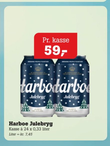 Harboe Julebryg Kasse á 24 x 0,33 liter – Pøtzsch