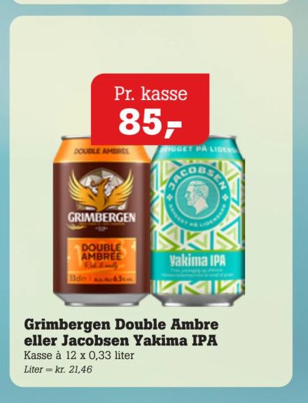 Grimbergen Double Ambre eller Jacobsen Yakima IPA – Pøtzsch