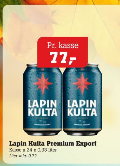 Lapin Kulta Premium Export Kasse à 24 x 0,33 liter – Pøtzsch