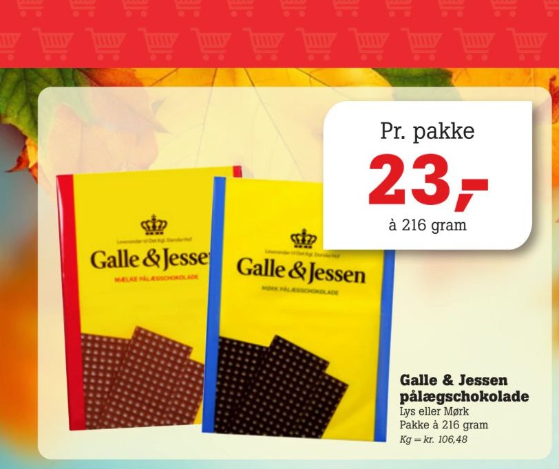 Galle & Jessen pålægschokolade – Pøtzsch