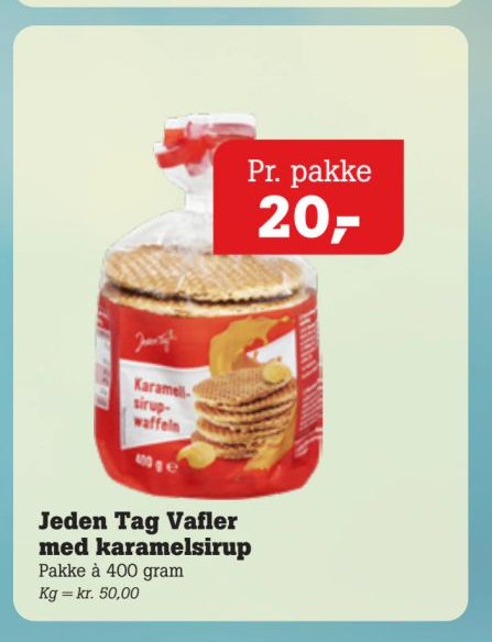 Jeden Tag Vafler med karamelsirup – Pøtzsch